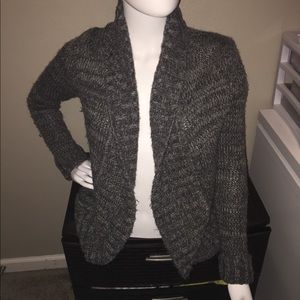 Express Grey Wool Cardigan